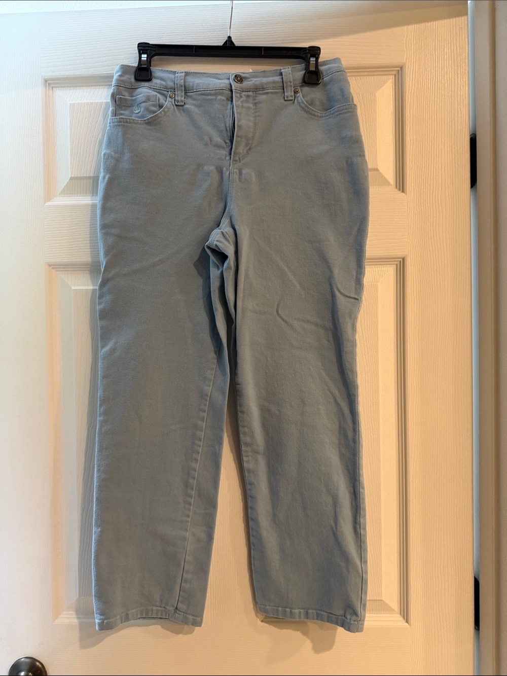 Gloria Vanderbilt Pale Blue Straight Leg Jeans